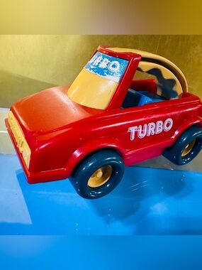 Buddy L Vintage 1989 My First Buddy’s Turbo Red Car Easy Grip Roof Handle